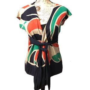 Anthropologie Moth Wrap Top